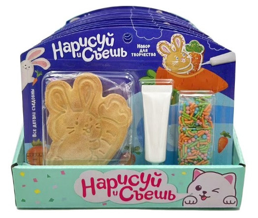  Набор для творчества Нарисуй и съешь "Зайка" (блок 12шт 59г) в Кызыле