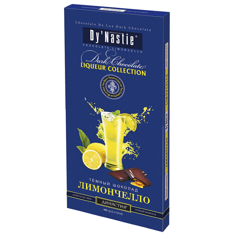  Династия Шоколад "Лимончело", (блок 10шт по 100г)  в Кызыле